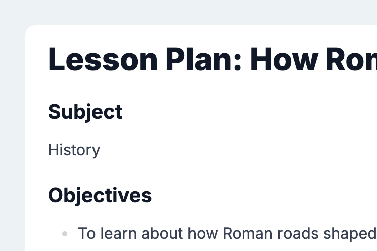 Series Lesson Plan